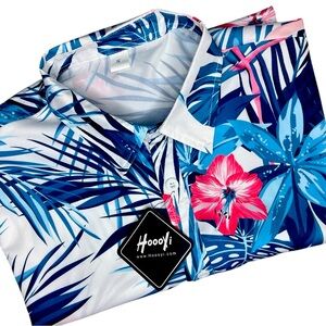 ~ 🌴 NWT Flamingo Tropical 🌴
Print Button Up Shirt...
... Men's Blue Floral…‎